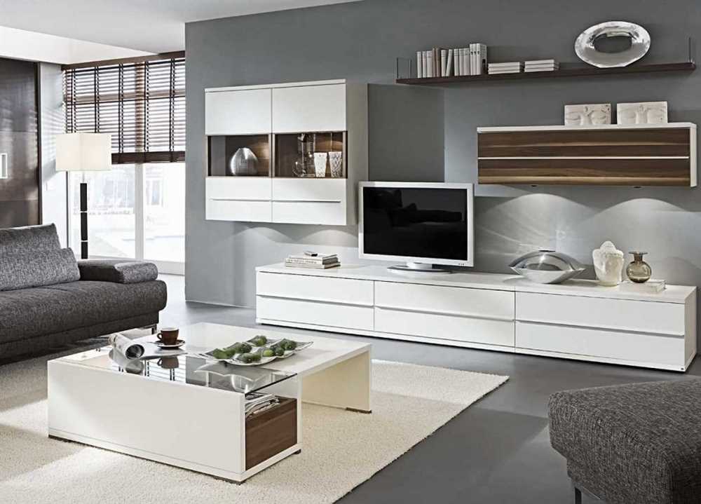 Гостиная мебель в современном стиле: красота и практичность