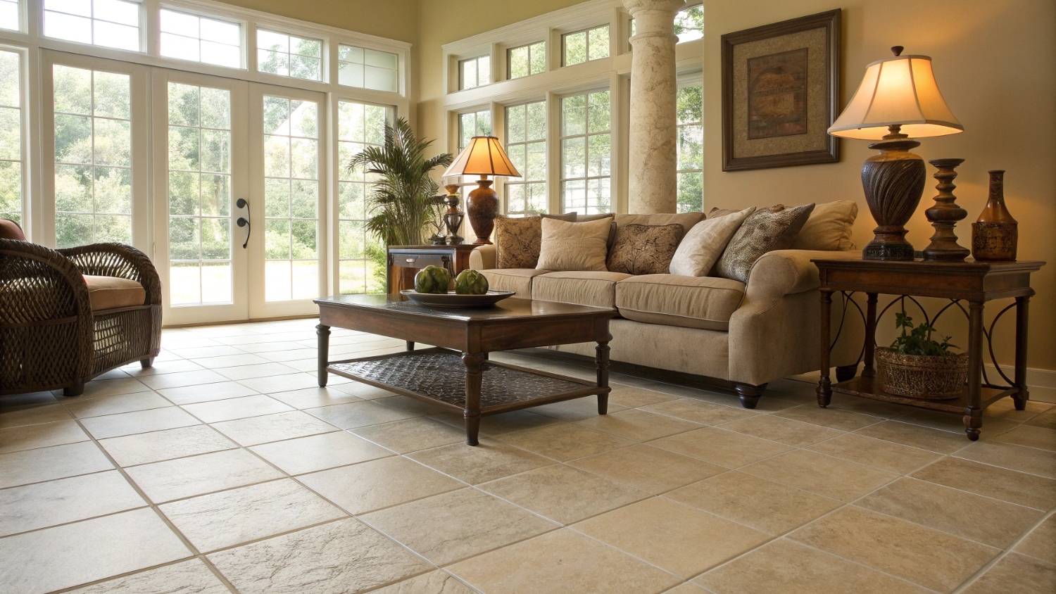 Керамическая плитка и керамогранит в стиле хай-тек: глянец и технологии