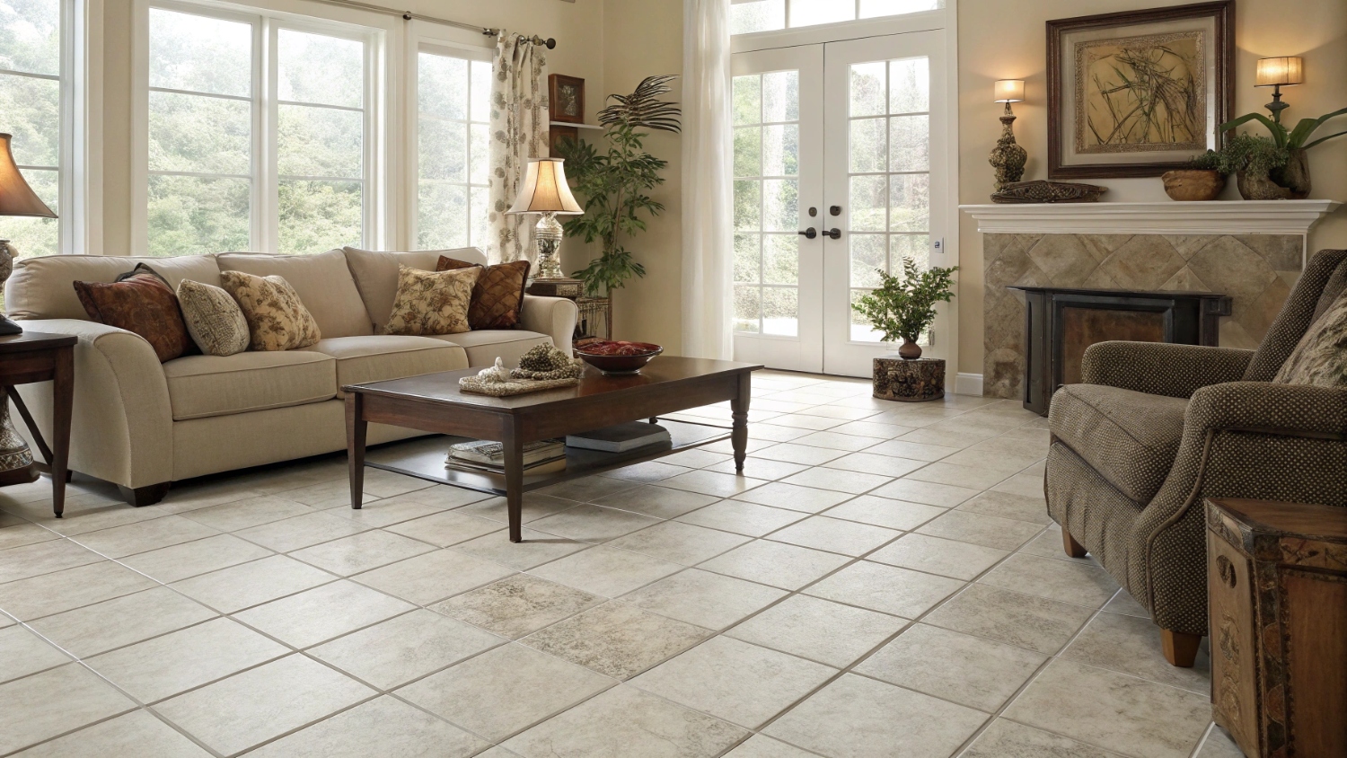 Керамическая плитка и керамогранит в стиле хай-тек: глянец и технологии