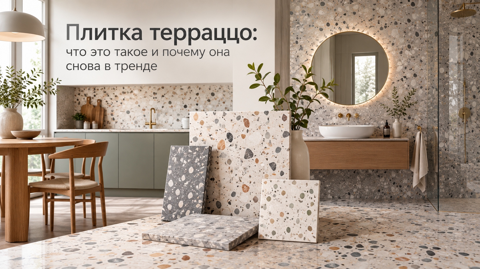 Плитка терраццо: что это такое и почему она снова в тренде