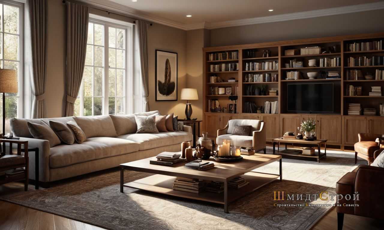 Гостиная в стиле японский минимализм