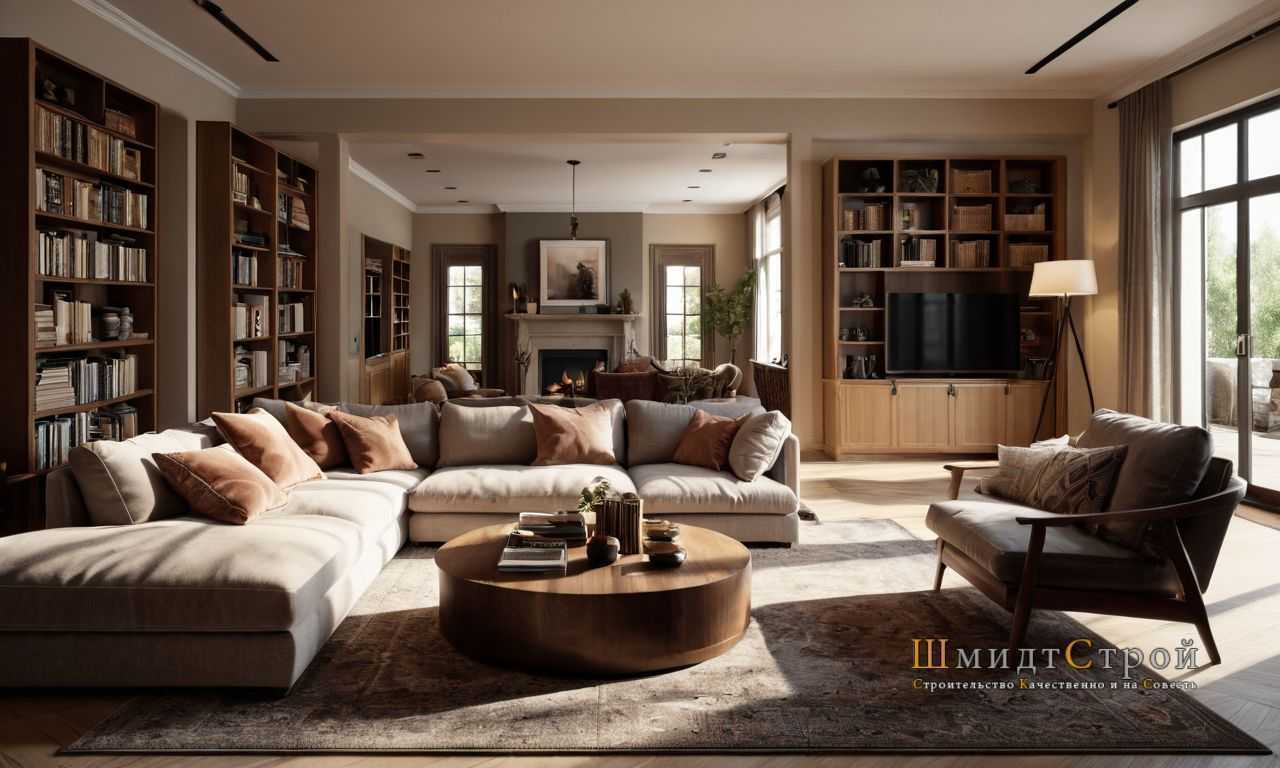 Сочетание природных материалов в мебели и аксессуарах