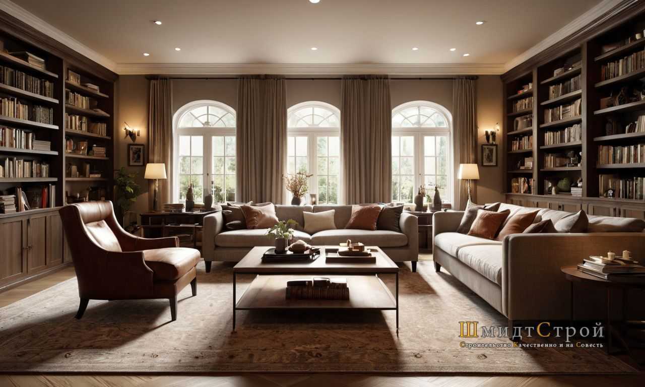 Сочетание цвета дивана с текстурами и материалами