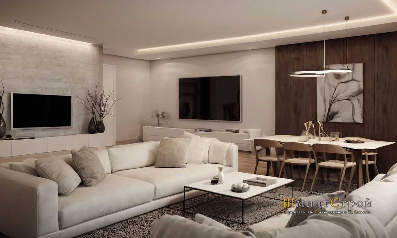 Интерьер апартаментов с двойным светом