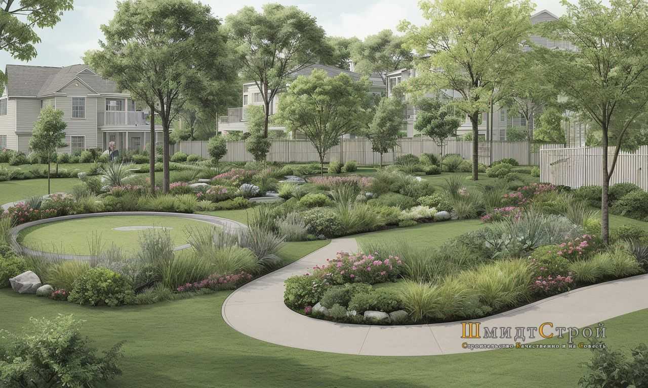 Создание акцентов с помощью низкорослых растений