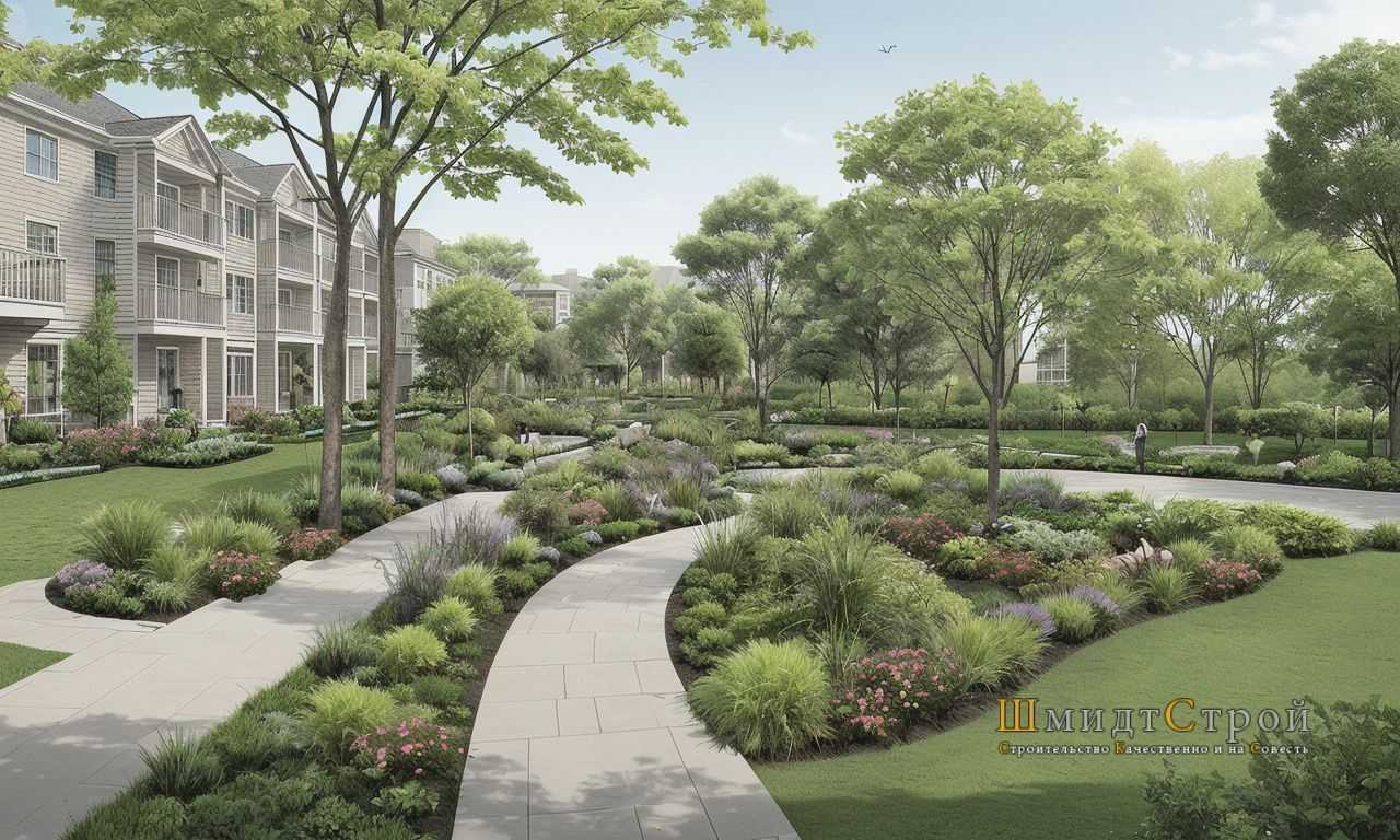 Романтический сад с плетистыми розами