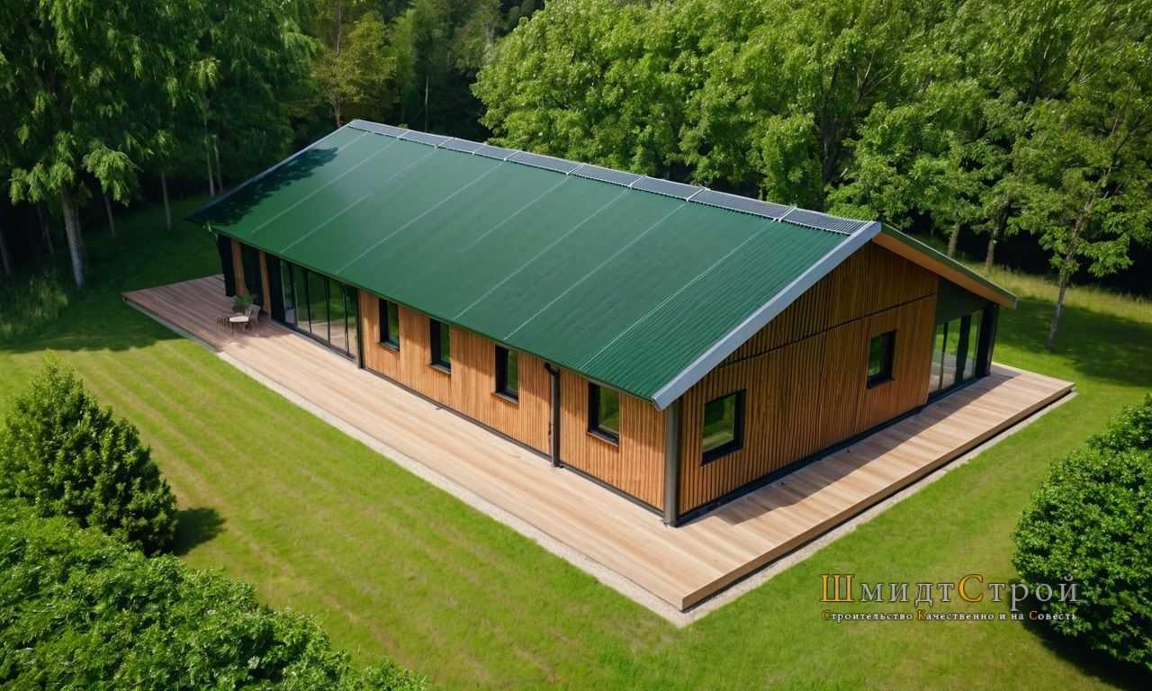 Эко-дома с натуральной кровлей - мировой опыт