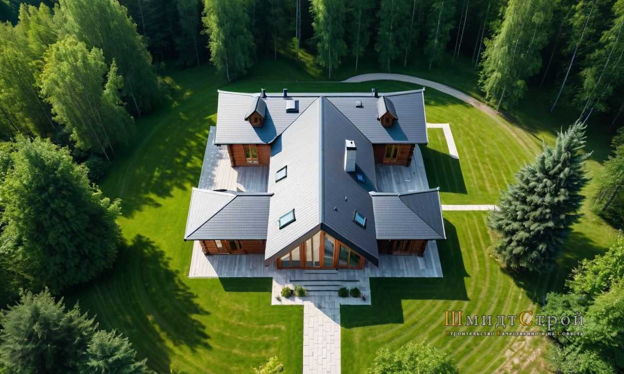 Ремонт кровли с несколькими скатами