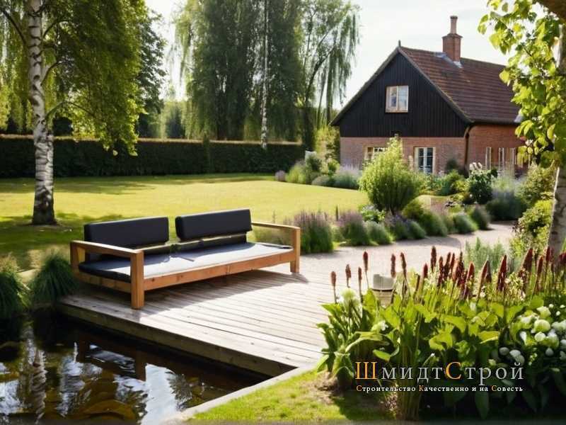 Как оформить участок с каменными дорожками и скульптурами для создания стильного и уютного ландшафта