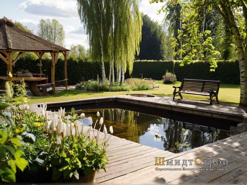 Советы по проектированию сада с водоёмами и плавательными зонами для создания идеального места отдыха