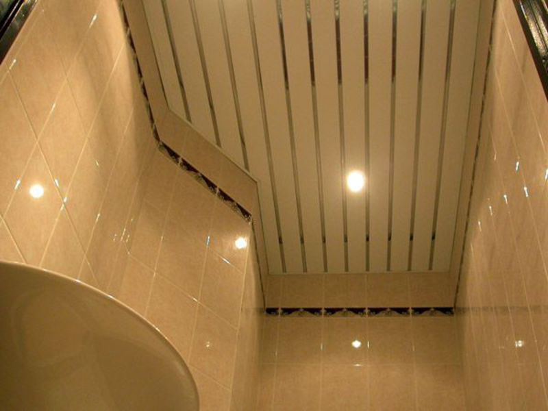 Реечные потолки для ванной