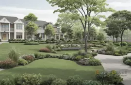 Планировка террас и подпорных стен