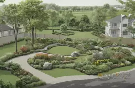 Плавные переходы цвета в цветнике