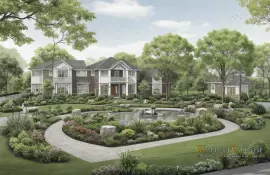 Распределение кустарников и многолетников