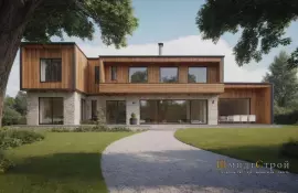 Ремонт фасада с декоративным камнем