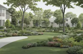 Мини-сад из лиан в контейнерах