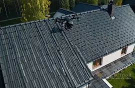 Дранковая кровля в альпийском стиле