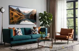 Мебель для ванной с встроенной зеркальной панелью