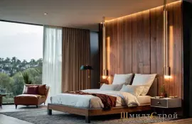 Оформление спальни с балдахином