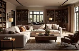 Гостиная в стиле японский минимализм