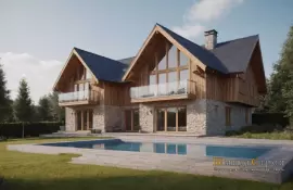 Декоративные элементы фасада с имитацией бетона и металла