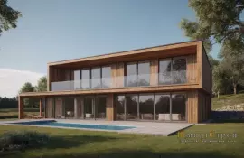 Фасад с отделкой в стиле классика