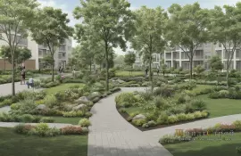 Весенние кустарники и первоцветы