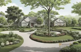 Цветники вдоль дорожек